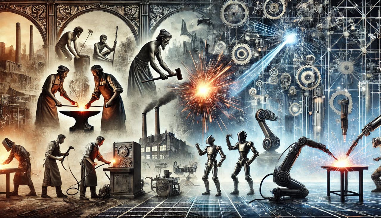 История сварки: Эволюция метода соединения металлов от древности до современности